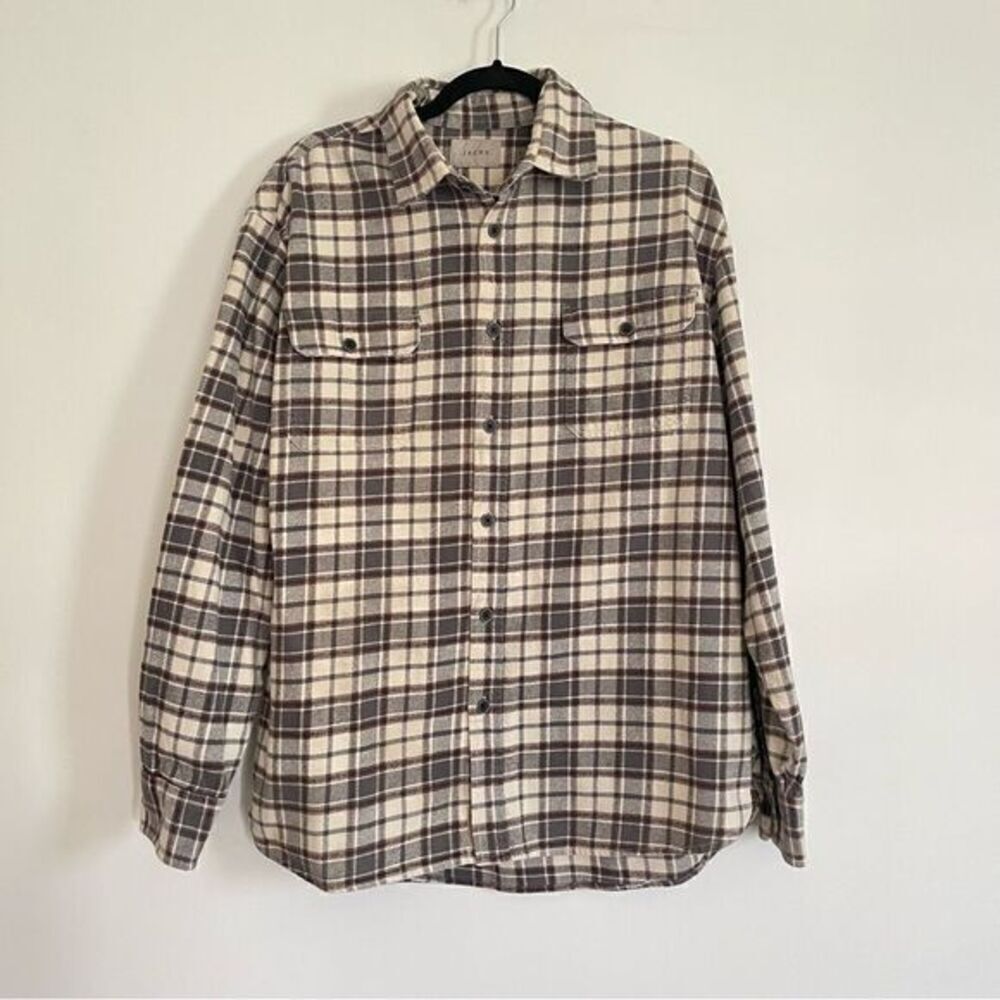 Jachs Plaid Flannel Thick Button Down Shirt Men’s Size XL